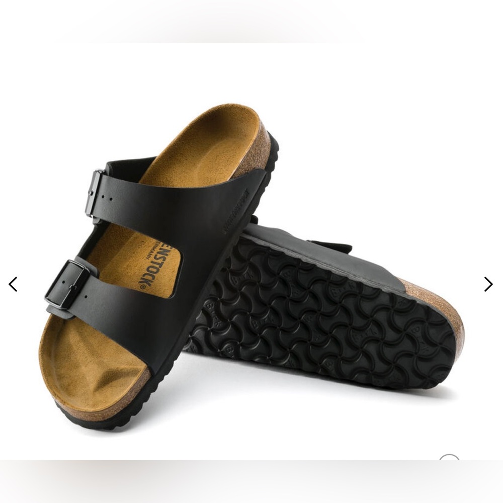 Men’s Birkenstocks Arizona Black Leather Straps - Size EU 40 // US 7-7.5
